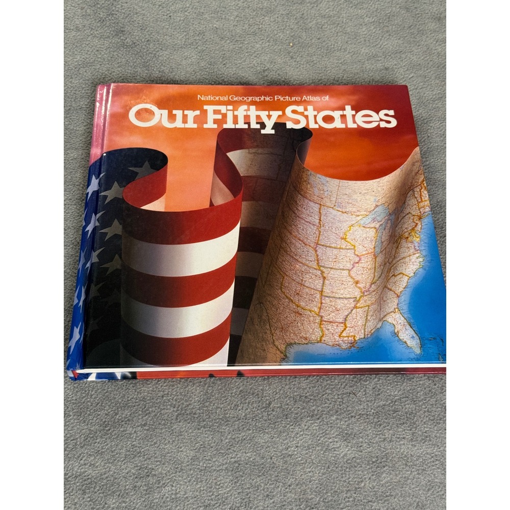 National Geographic Picture Atlas of Our Fifty States Hardcover Map Book